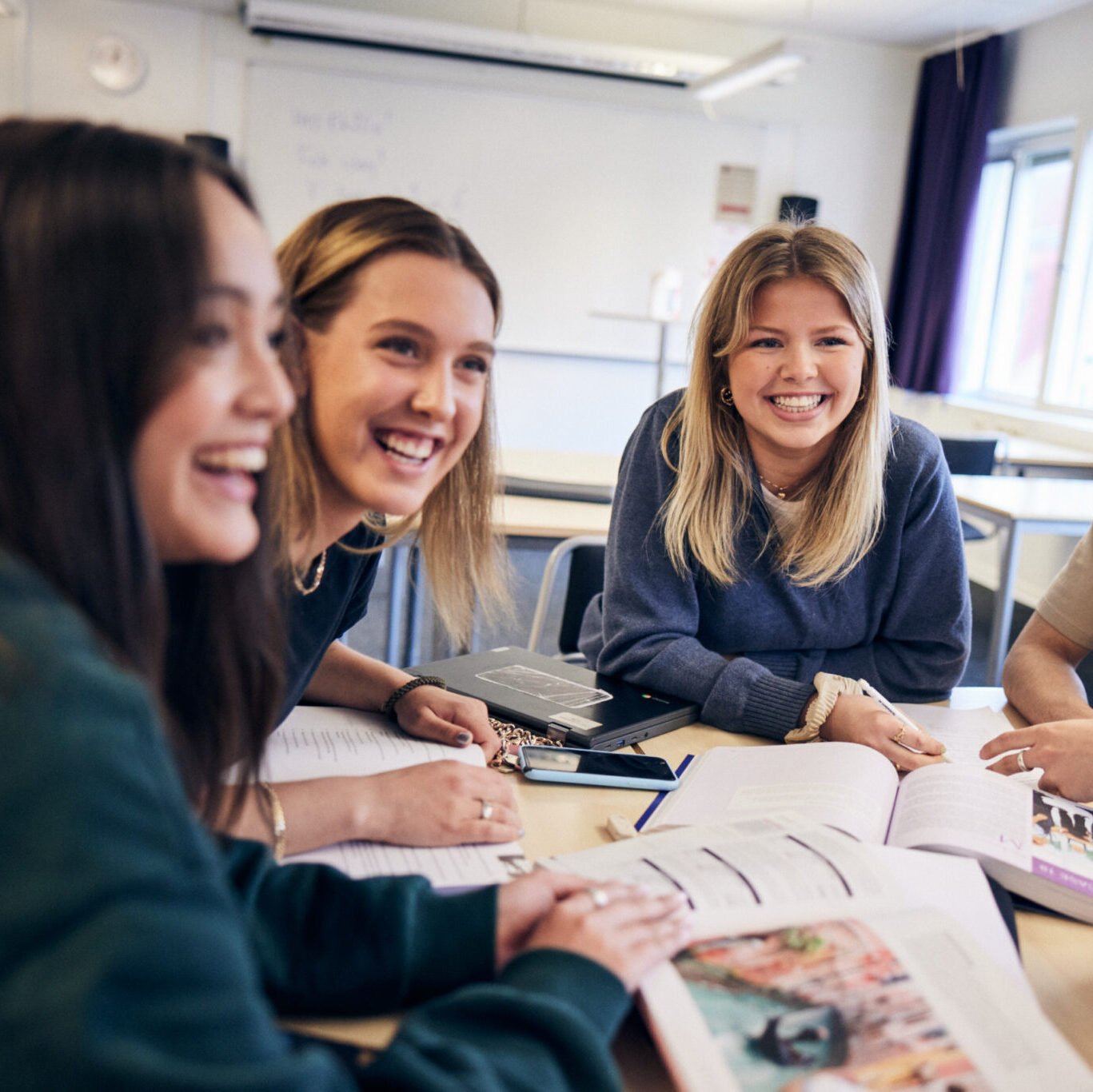 Elever i ett klassrum