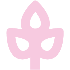 Grafiskt element av ett rosa lov