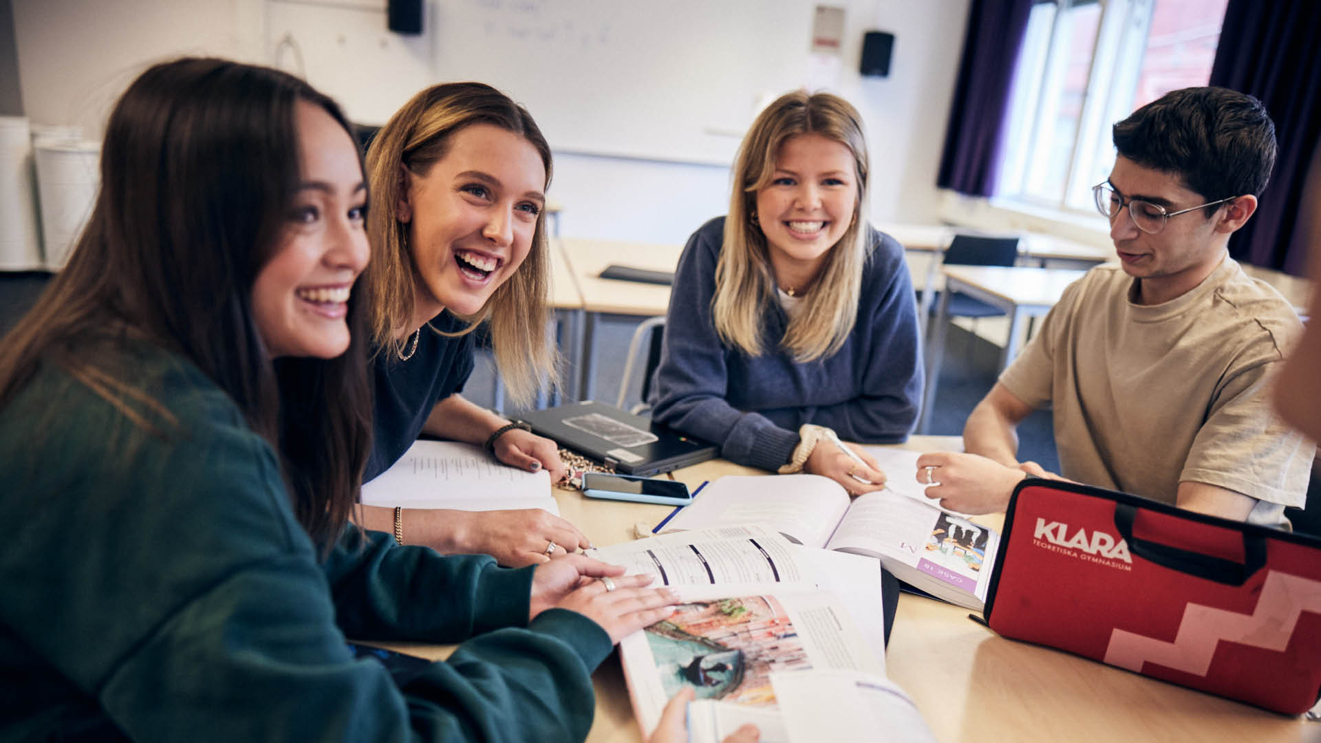 Elever i ett klassrum