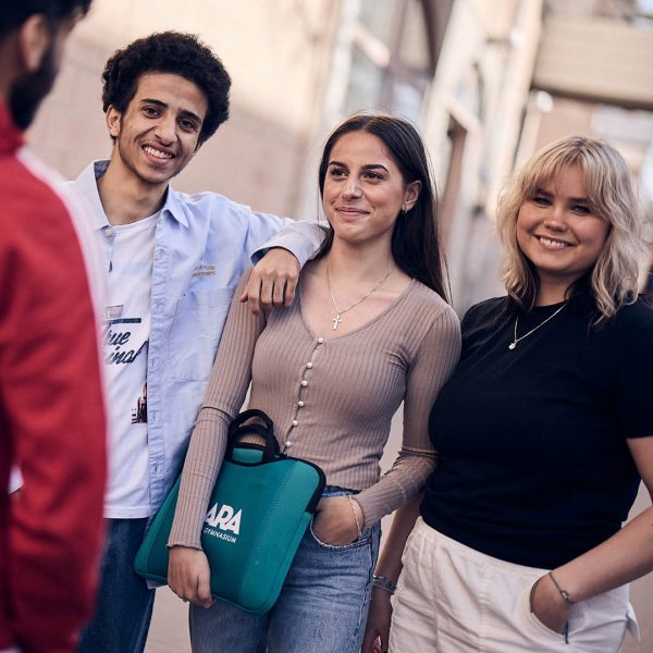 Elever umgas utanfor skolan